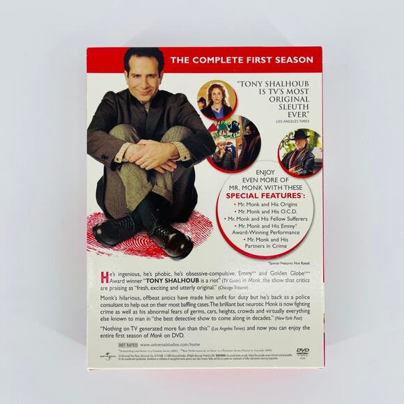 Monk - The Complete First Season (DVD, 2002, 4-Disc Set) - Good Used Condition - Picture 4 of 11
